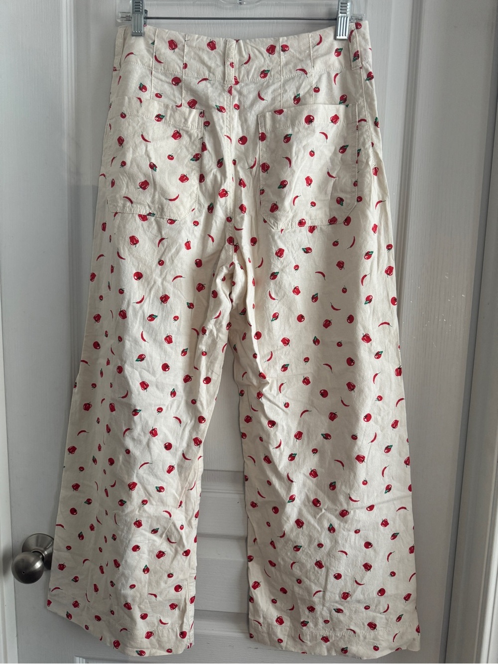 Maeve Chilli Pepper Linen Wide Leg Pants EUC size 28 anthropology - Picture 5 of 10